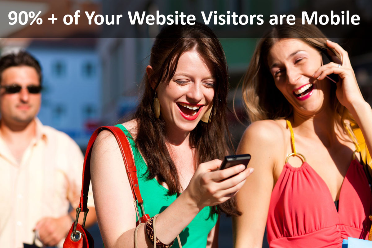 90% or More of Website Users are Mobile